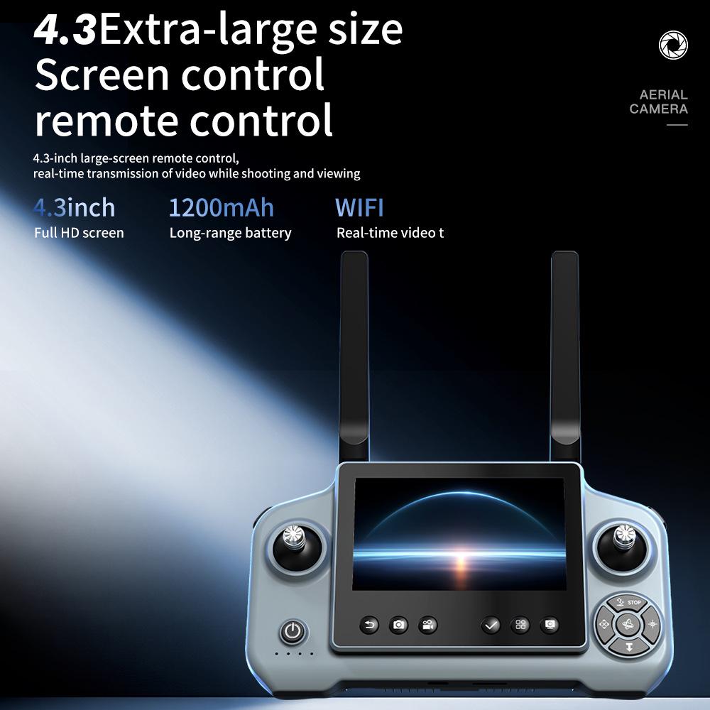 AE21 Drone with 4.3-Inch Screen: Four-Rotor Mini Quadcopter for Aerial Photography