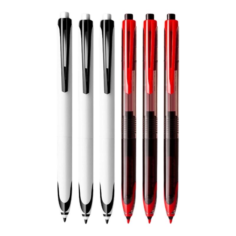 

6PCS Noiseless Retractable Ballpoint Pen Chinese Styles Design Smooth Writing For Students Professional