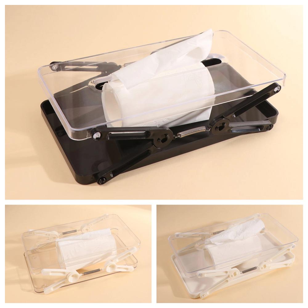 Automatic Lift Tissue Storage Box Extendable Light Luxury Napkin Holder Paper Towel  Dispenser  Car