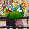 Smurfs Folding Umbrella Suitable For All Seasons Umbrella Umbrella Travel Umbrella Printing