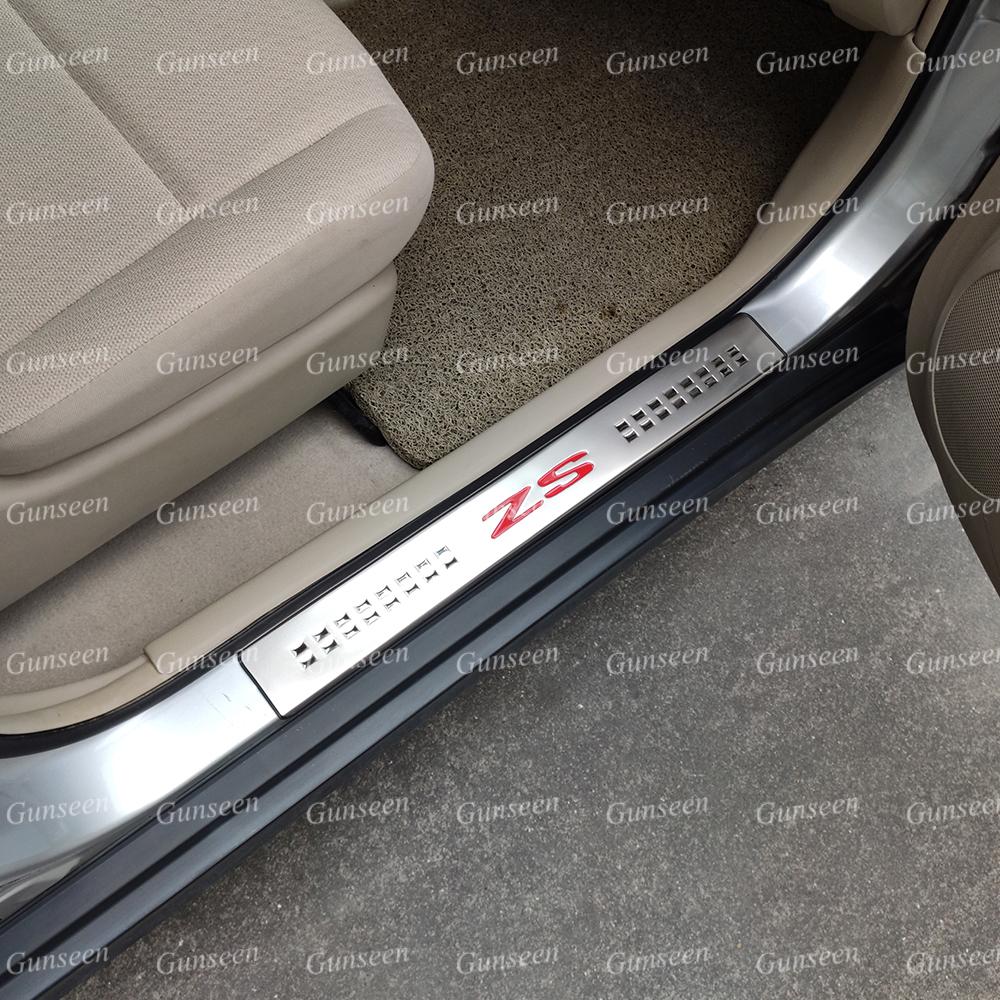 

Для MG ZS EV автомобильные аксессуары, защита для порога, накладка на педаль, защита для накладки из нержавеющей стали, наклейка 2022 2017