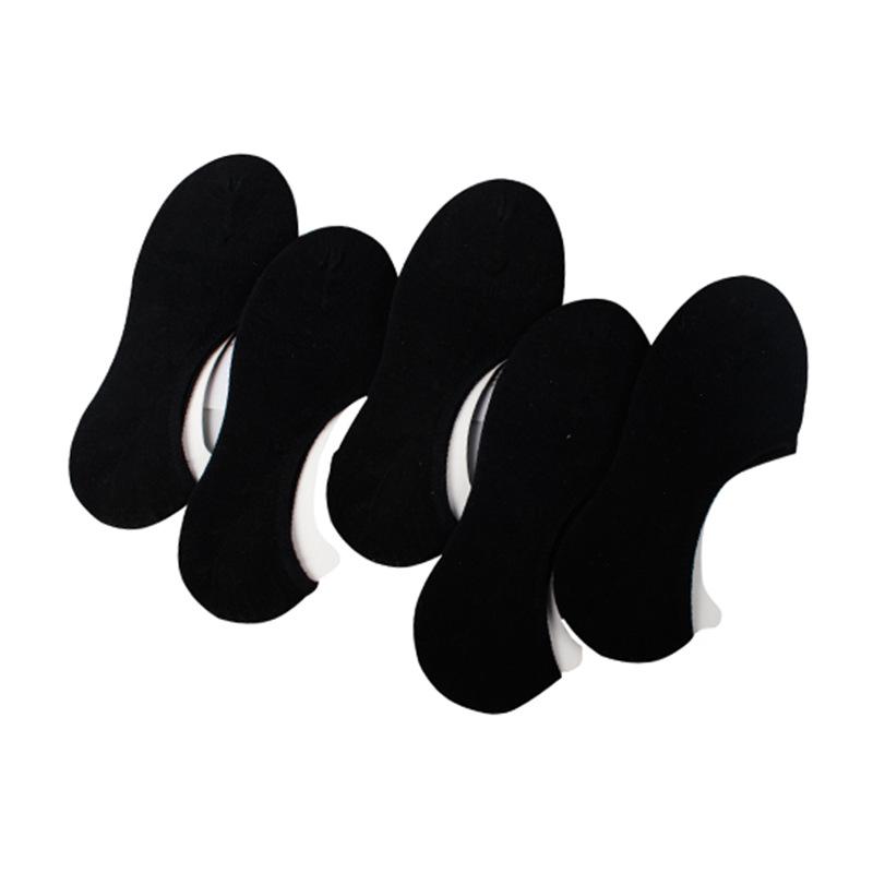 Solid Color Cotton Socks, Men'S Boat Socks, Invisible Socks, Breathable And Sweat-Absorbing, Light-Mouth Low-Top Casual Socks
