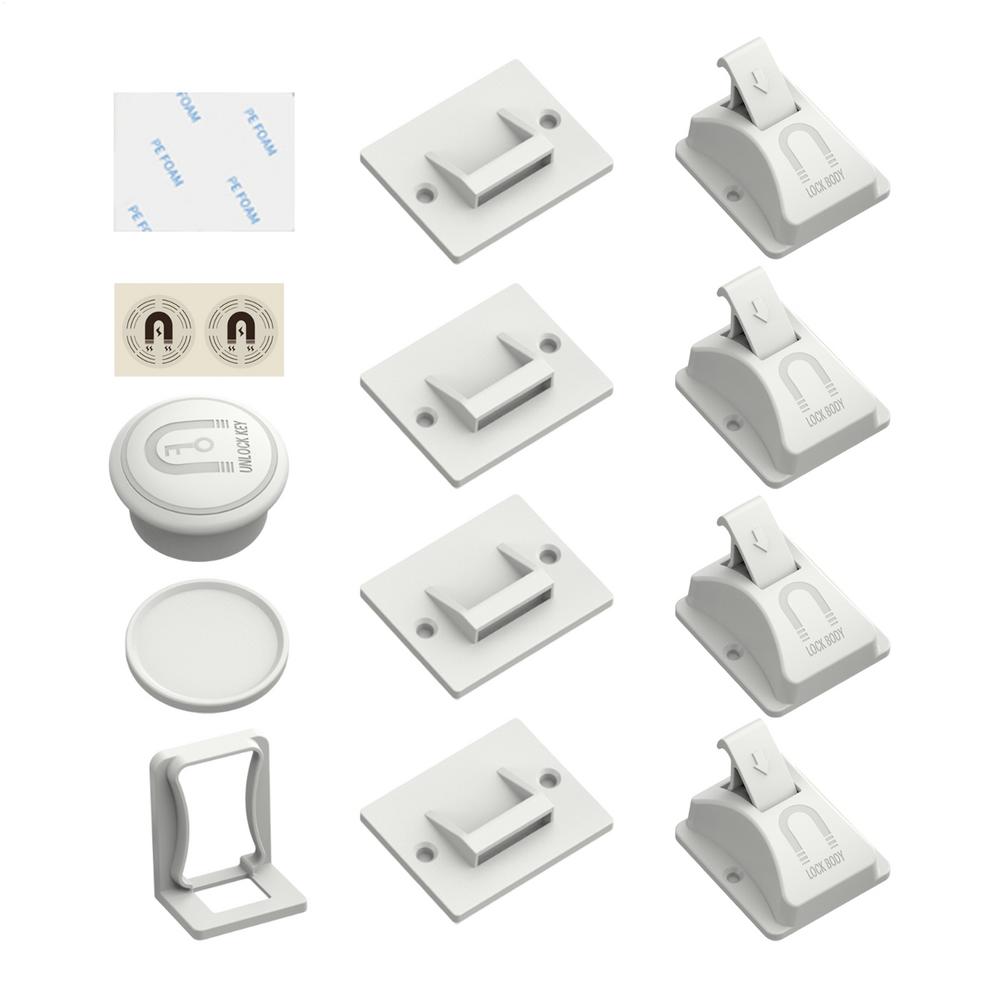 Magnet Cabinet Locks Invisible Drawer Lock Child Safety Cabinet Locks Baby Proofing Drawer Locks For Kitchen Cupboard Cabinet