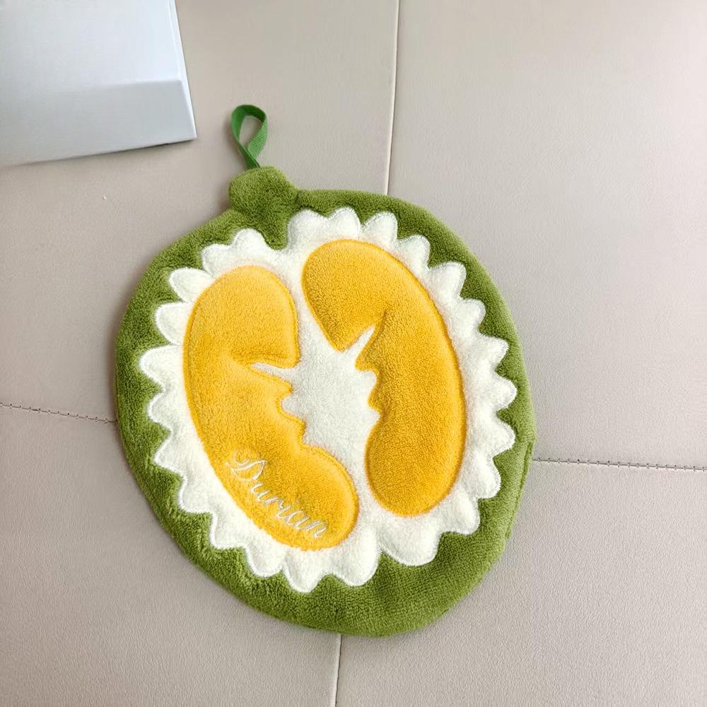 New fruit guava durian towel with cute hanging style kitchen hand towel as a souvenir