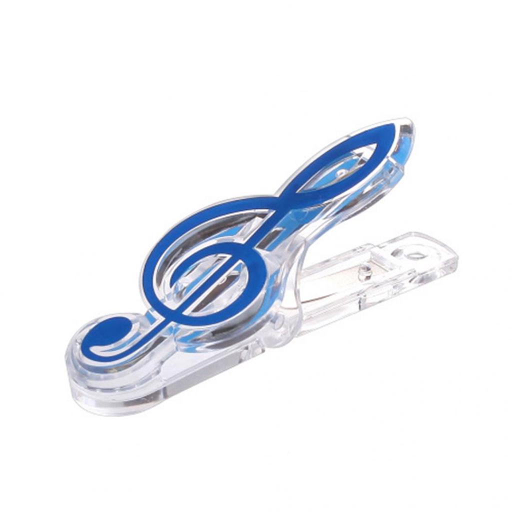 Härlig plastmusikboksida Musiknotform Klämma Treble Clef Bookmark