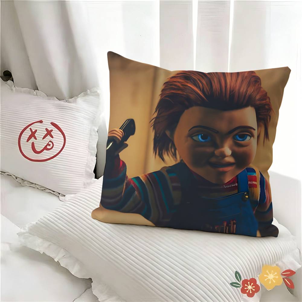 Pc Horror Movie Chucky Childs Play Pillow Case Fashion Square Pillowcase Bedroom Sofa Room Ins Decoration Leisure