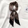 Spring and Autumn Scarf for Women with Long Streamers  Collarbone Scarf  Leopard Print  Tie  Hairband  Women