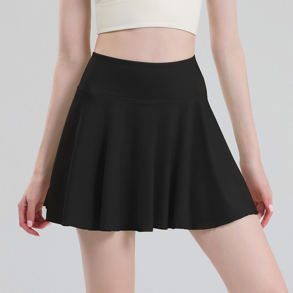 Women's Summer Casual Square Neck Dress With Pockets Cute Sleeveless High Waisted A-Line Vest Skirt