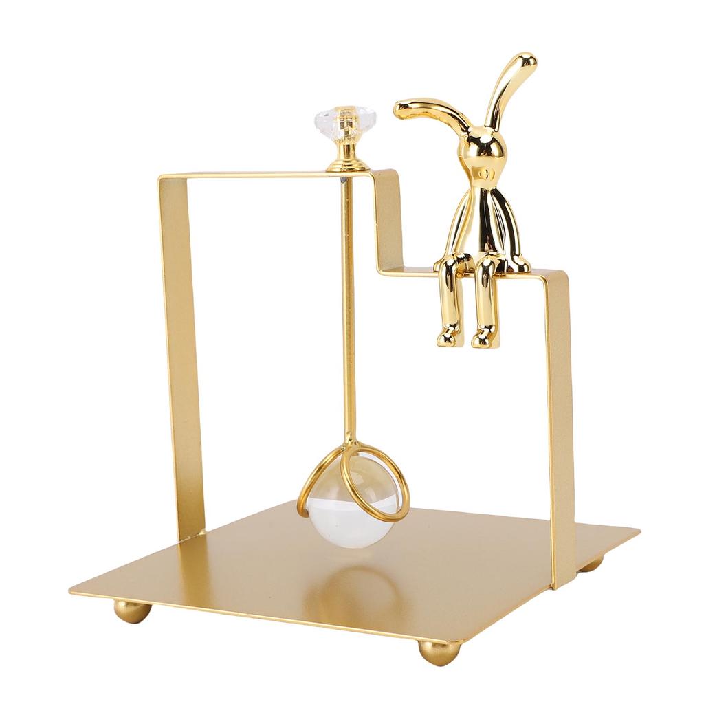 European Style Square Napkin Holder Iron Art Sitting Rabbit Decor Tissue Rack for Home Bar Tea House