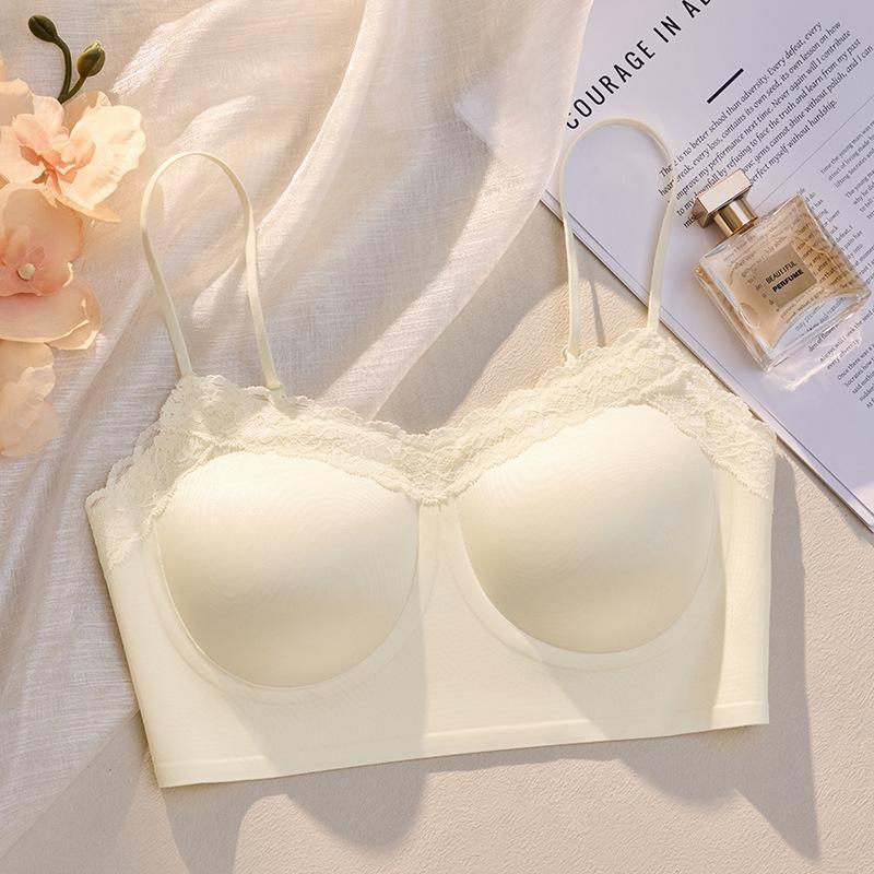 

Бесшовное нижнее белье из сатина сзади, женский собирающий бюстгальтер во французском стиле, кружевной пояс для чулок, цельный бюстгальтер с фиксированной чашкой, тонкий жилет XL белый