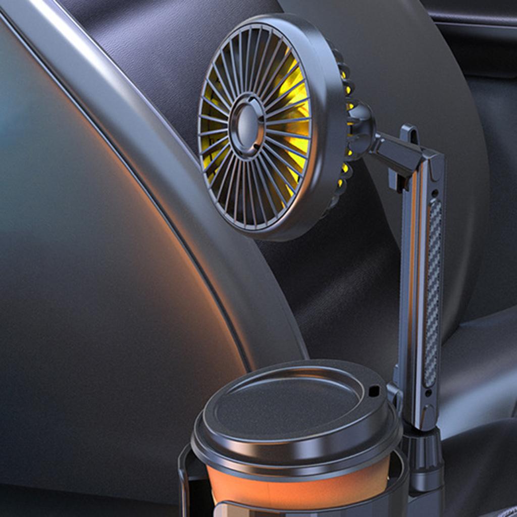 Car Cup Holder USB Car Fan 2 in 1 Adjustable Speeds and Rotating Fan Enjoy Refreshing Air Anywhere