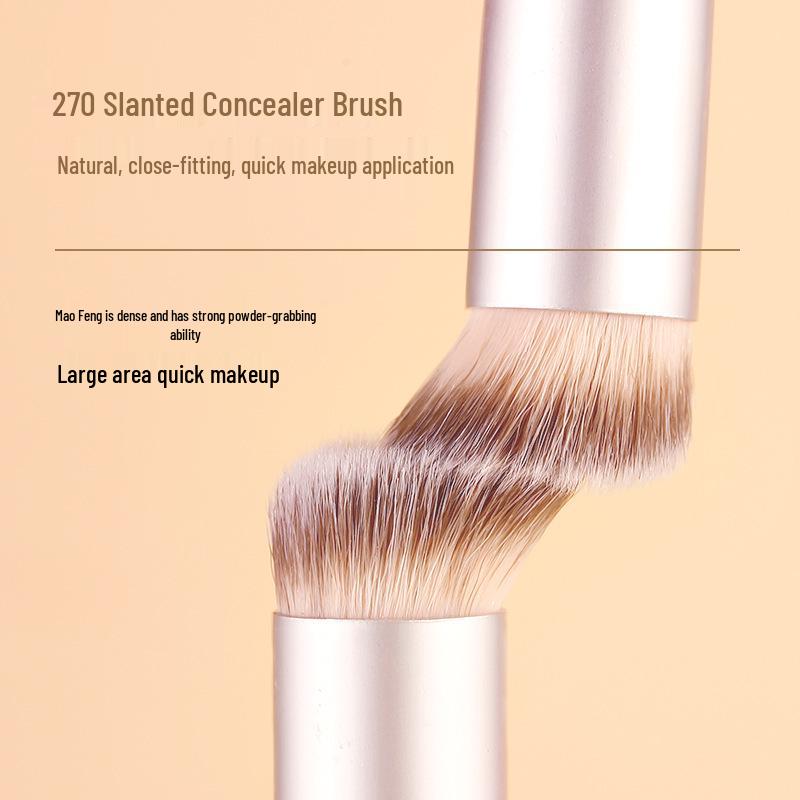 Xixi 270 Concealer Pinsel - Natürlich, Nicht-absorbierend, Einfach zu bedienen, Abgeschrägter Kopf, Spurlos, Weich, Hautfreundlich X765