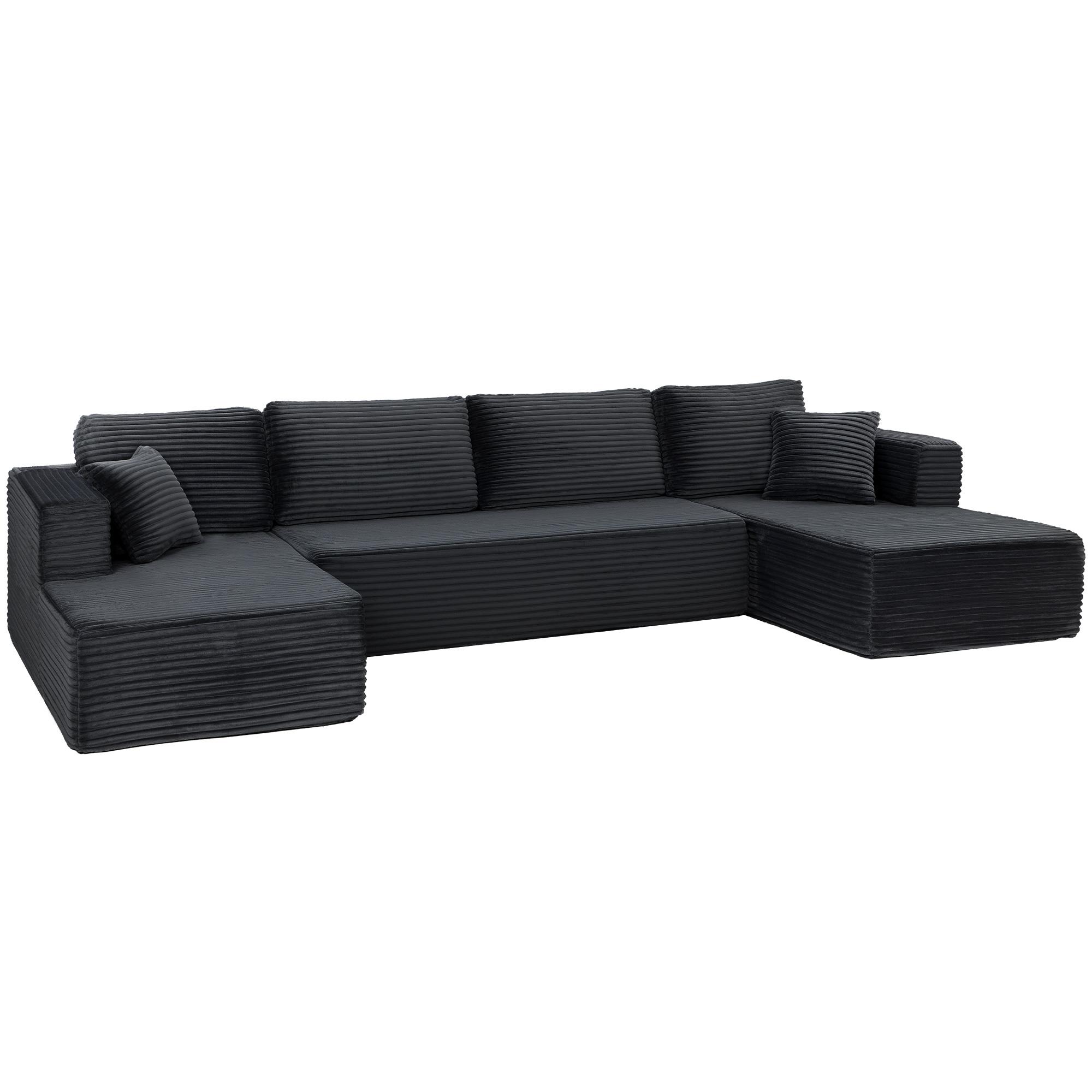 Modular U-Shaped Sofa with 2 Chaise