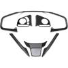 Dreamseek Steering Wheel Cover Strip Trim for 10th Gen Honda Civic 2016 2017 2018 2019 2020 2021 Interior Steering Wheel Decoration Sticker Carbon
