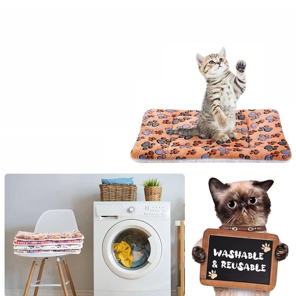 Dog Cat Accessories Dogs Pet Pad Blanket Thickened Warm Kitten Cushion Pet Sleeping Bed Mat