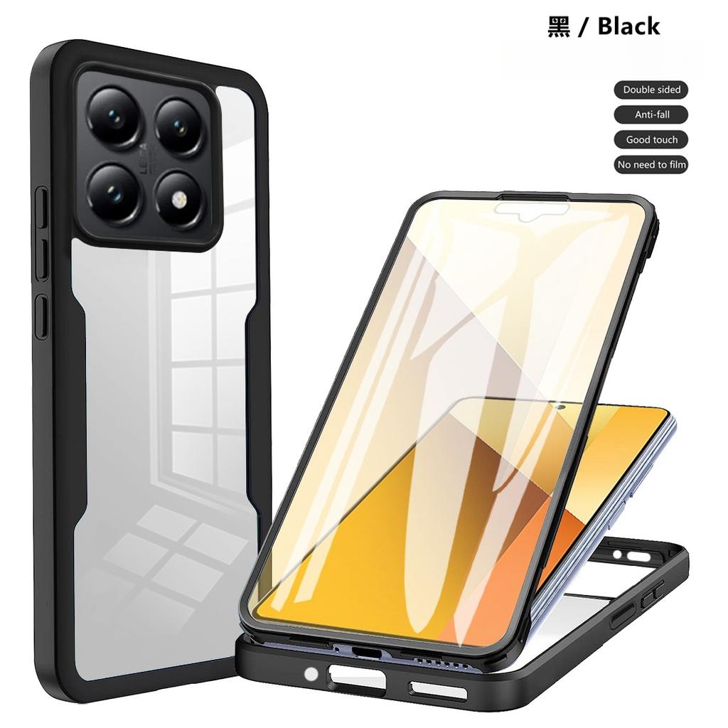 360 Full Protection Case For Xiaomi 14T Pro Clear Screen With Silicone Cover for Mi 14T Mi14T Xiaomi14T 14 T Pro 14TPro 5G Funda