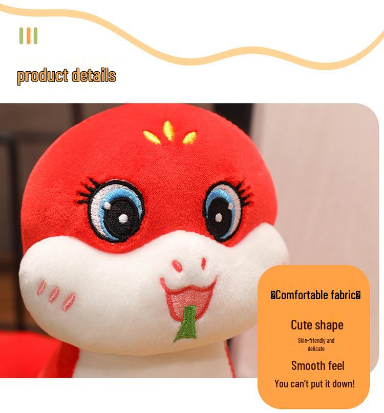 Year of the Snake Plush Doll - Baby Soothing Toy for Girls