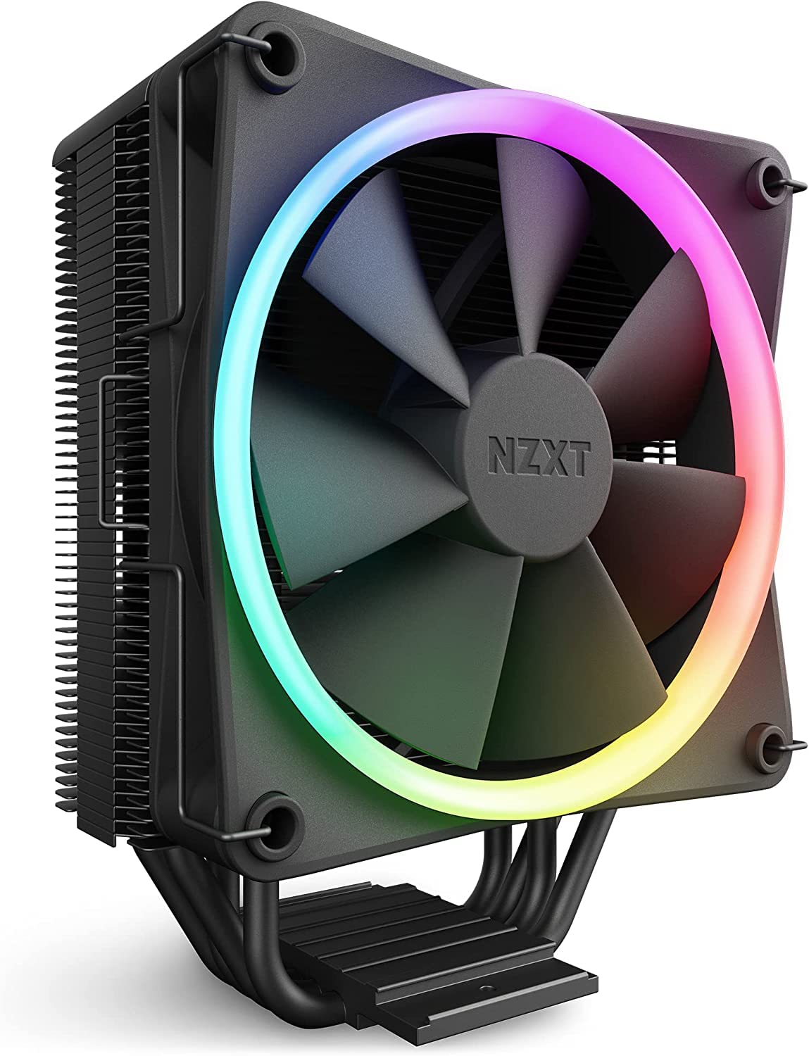 

NZXT CPU Cooler Air Cooling T120 RGB Black Black 12cm F120RGB Fan 3128 RC-TR120-B1