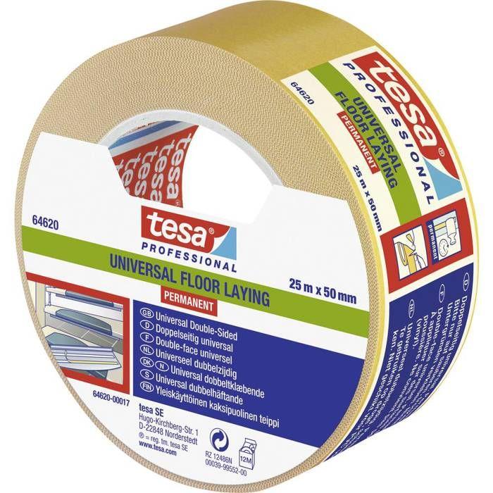 Tesa 64620 Bande double face 50 mm x 25 m polypropylène