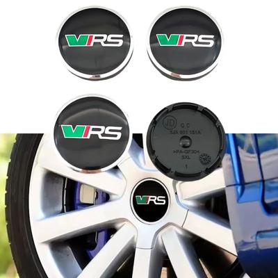2025 Neues 4-teiliges Set 56mm VRS Logo Auto Radnabendeckel Abdeckung Aufkleber Für Skoda Panal Octavia 2 3 A7 Fabia MK1 VRS Label Zubehör