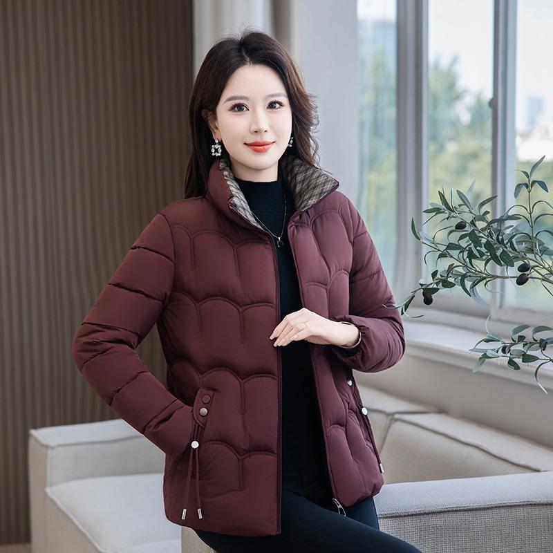 Mom's cotton-padded clothes, winter short down cotton-padded clothes, thickened jackets, new middle-aged and old warm loose cotton-padded jackets.