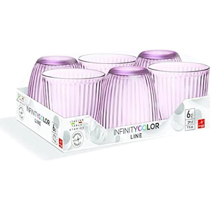 Verre À Eau Bormioli Rocco & Siglio - Multi-couleur - BOR1238 - Pack De 6