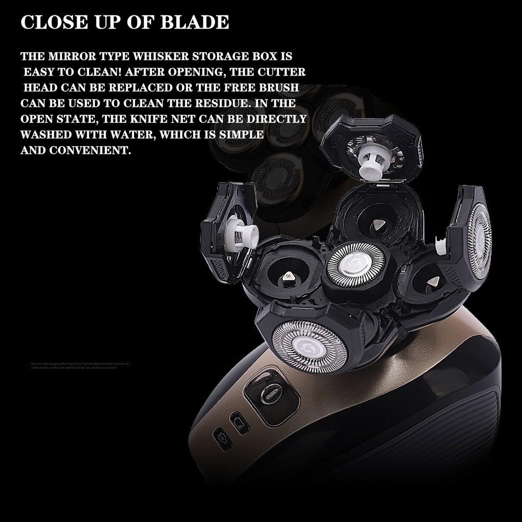 Buy [SK] Electric Shaver, Razor, Bald Hair Clipper, Full Wash 5 Blade ...