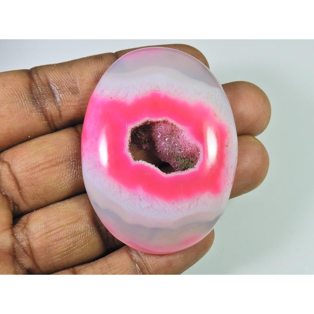 43X58 MM Dyed Solar Druzy Oval Shape Crytsal Slice Cabochon Loose Gemstone SK-1529