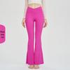Large Size Parent-Child Flared Yoga Pants with Seamless Design for Running and Fitness