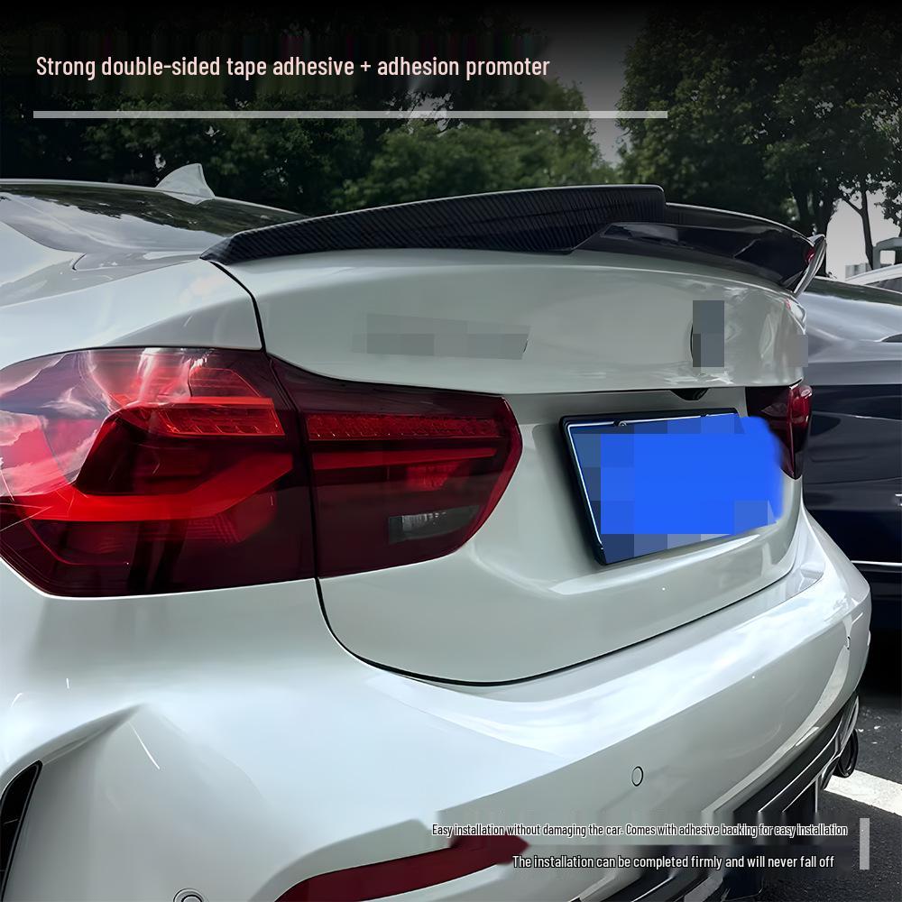 Compatible M4-style rear spoiler for BMW 1 Series F52 (2017+), easy installation, precision-molded.