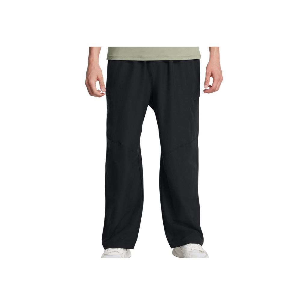 Under Armour Solid Color Straight Leg Casual Pants Men bottoms Black 1387364-001