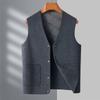 New Men's Coat Autumn and Winter Vest High-end Vest Dad Fashion Casual Vest