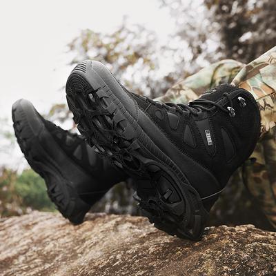Large Size Combat Boots Hiking Mountaineering Field Training Tactical Boots High Top Outdoor Wear Resistance