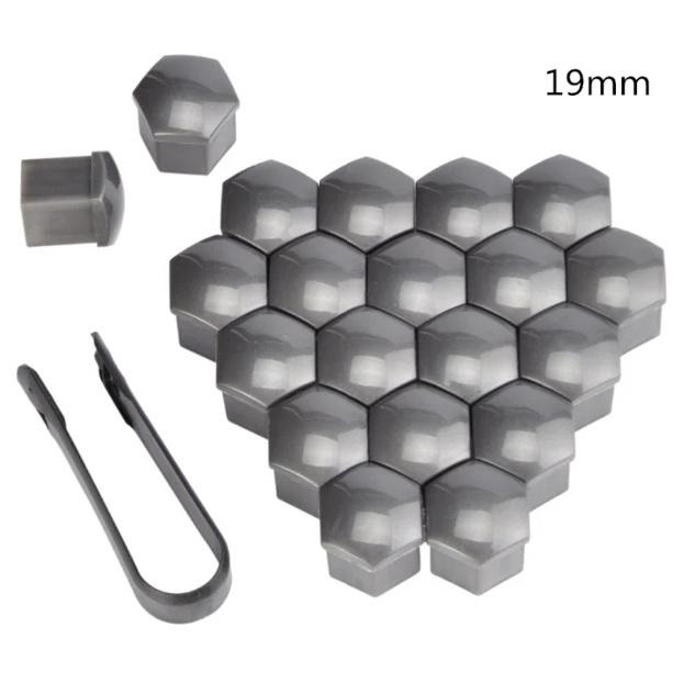 Auto Shape 20pcs Car Wheel Cover Screw Protector Nut Dustproof 17 19MM for Ford SVT Reflex Freestar F150 Crown BF 4-Trac