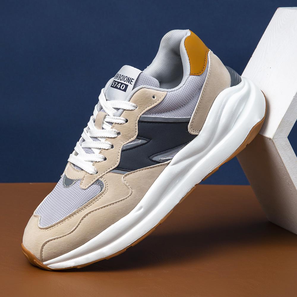 

Мужские ретро-кроссовки 5740: Дышащие, Легкие, Прочные, Толстая подошва, Классический логотип N, Универсальные кроссовки для бега. 39