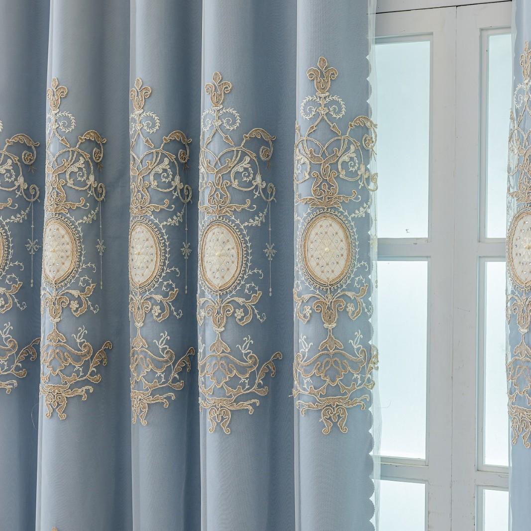 European Double Layer 100% Blackout Jacquard