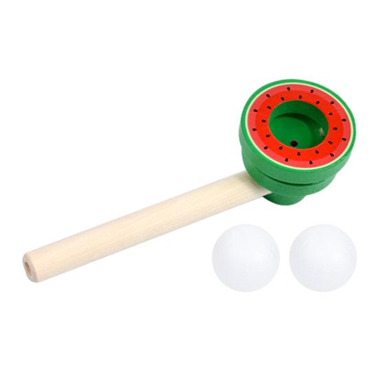 huaqianguhh Kids Floating Ball Blow Toy, Suspension Blowing Wooden Pipe for Lung Capacity Training, Educational Toy Boys Girls