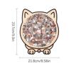135-piece Morandi-colored Cat-shaped Puzzle with Cat Silhouette Frame Macaron Color Cut Cat Pieces Cat Puzzle Ornaments