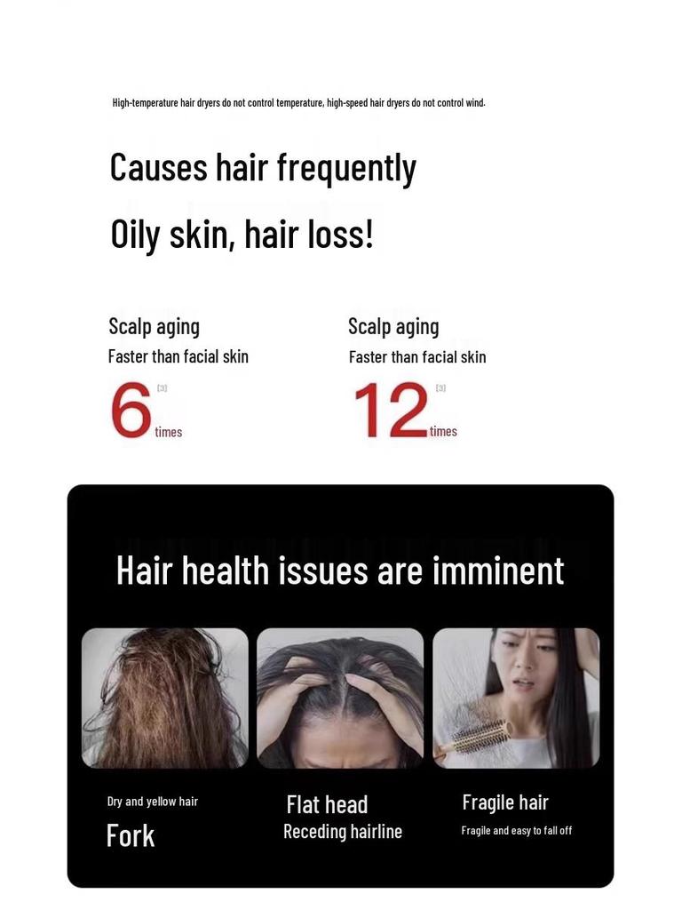 High-Power Cordless Hair Dryer with Negative Ion Technology for Home and Salon use