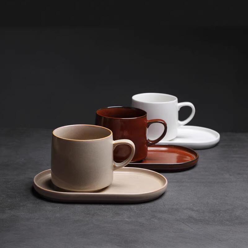 Ceramic Coffee Cup And Saucer Set, Light Luxury Daily Coffee Cup, Household Hot-Selling High-Value Water Cup