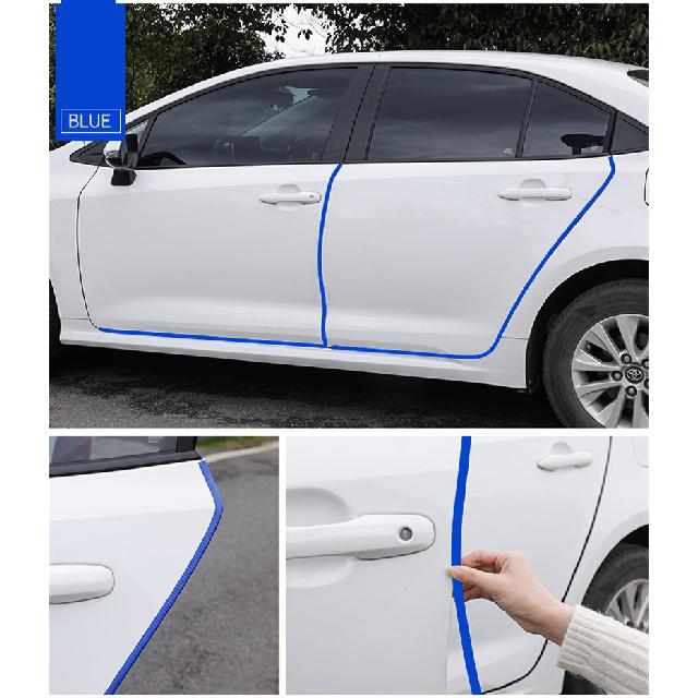 Car Door Protector Edge Scratch Strip Guard Trim Automobile Door Anti Collision Protection With Steel U Shape Edge Rubber Seal Interior Mirrors 6