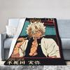 Kimetsu No Yaiba Blanket Cover Shinobu Kocho Fleece Throw Blanket Summer Air Conditioning Decoration Ultra-Soft Warm Bedspread