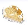 Hollowed-out Design Metal Napkin Holders Flowers&Leaves Tissue Storage Rack  Countertops