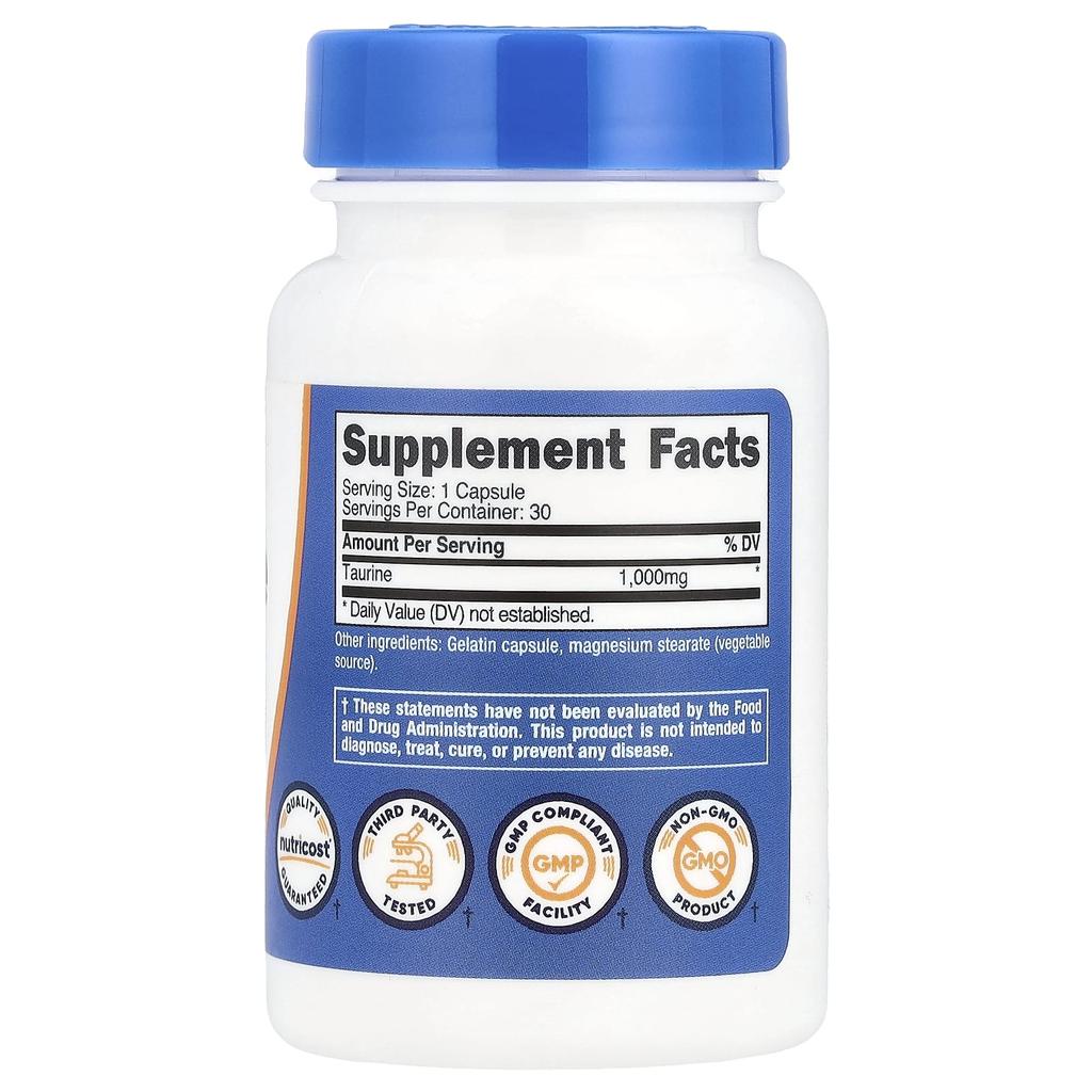 Taurin, 1.000 mg, 30 Kapseln