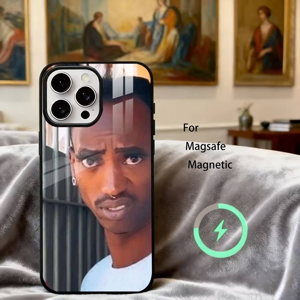 

F-Funny -M-Man Phone Case For iPhone17,16,15,14,13,12,11 Plus,Pro Magnetic For Magsafe Wireless Charging iPhone14PRO
