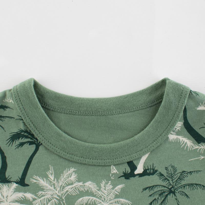 Koreanisches Jungen kurzärmeliges T-Shirt Sommer Baumwoll-Top für Kleinkinder