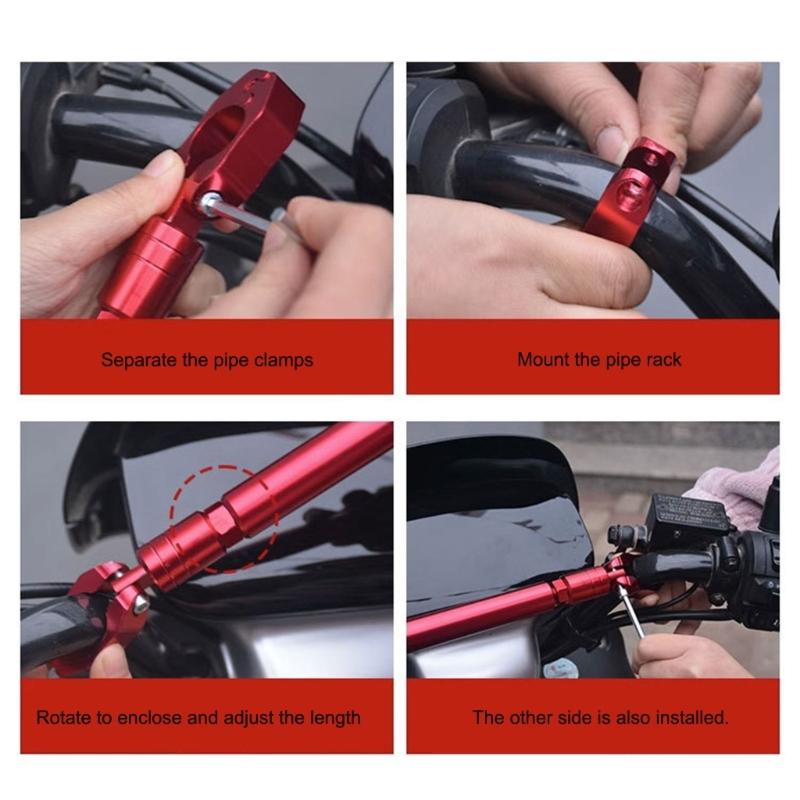 Corrosion Resistant Adjustable Thickened Handlebar Stabilizer 36cm for Riding Comfort & Durability in All Conditions