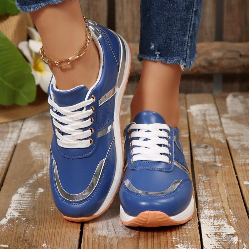 Women's Plus Size Thin-Strap Thick Platform Sneakers Euro-American Fashion Versatile Casual New Autumn Winter