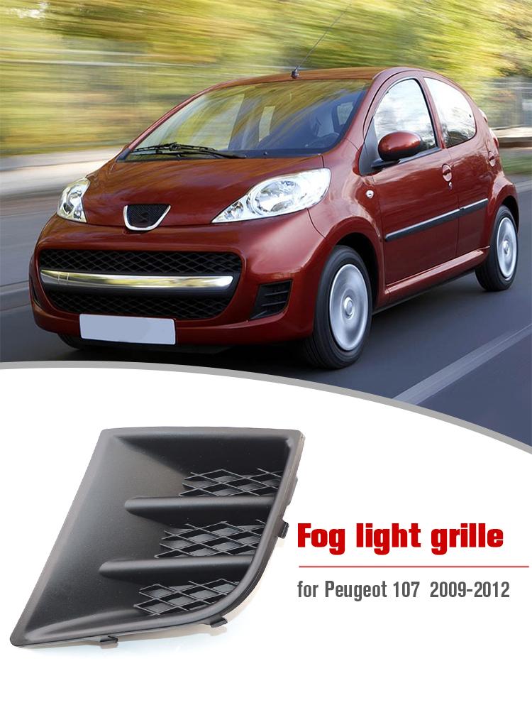 Fog Lamp Chrome Cover 7422A9/7422A8 Front Bumper Fog Light Grille Left Right Lower Grille Fog Light Frame for Peugeot 107 09-12