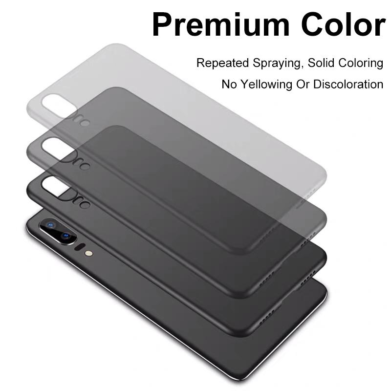 Ultra Thin Hard Full Cover Case For Huawei P30 P20 Pro P10 P9 Plus Lite Matte Solid Color Slim Back Case For Huawei P20 P30 Lite